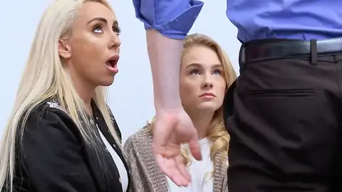 MILF is watching while her stepdaughter is groaning